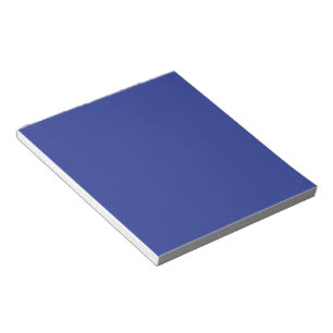 Solid Deep Blue Backdrop   Bold Minimalist Design Notepad