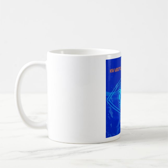 Solid Deep Blue Coffee Mug (Left)