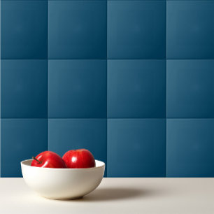 Solid deep ocean blue tile