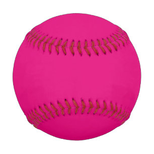 Solid deep pink baseball