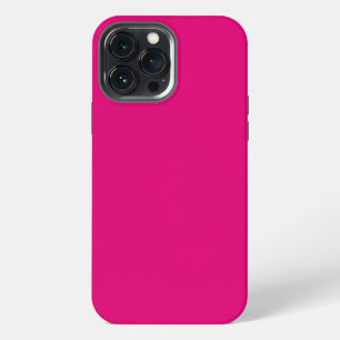 Solid deep pink iPhone 13 pro max case