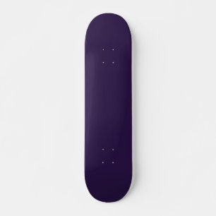 Solid deep violet purple skateboard