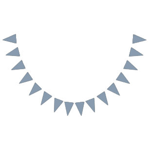 Solid Dusty Blue Wedding Decor Decoration Bunting