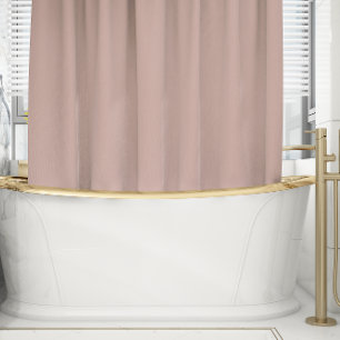 Solid Dusty Blush Shower Curtain