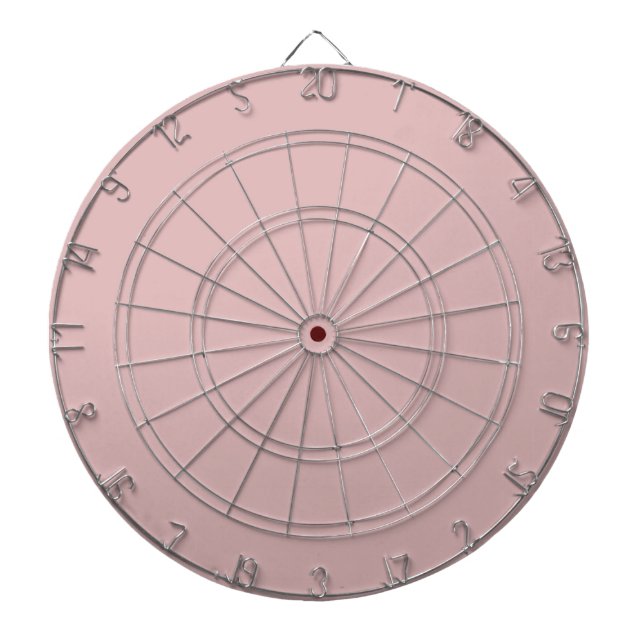 Solid dusty pink dartboard (Front)
