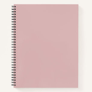 Solid dusty pink notebook