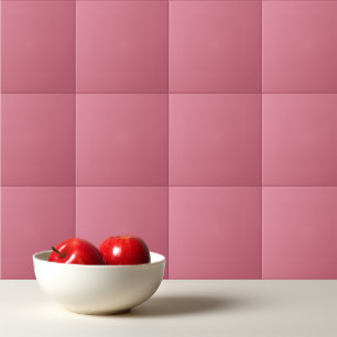 Solid dusty rose pink watermelon tile