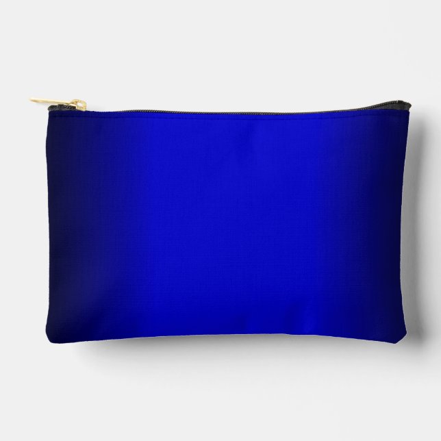 Solid Electric Blue Accessory Pouch (Front)