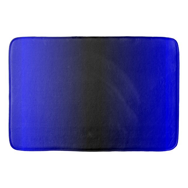 Solid Electric Blue Bath Mat (Front)