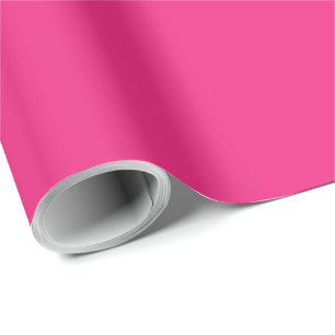 Solid electric pink wrapping paper