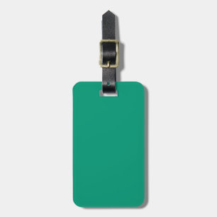 Solid Emerald Green Luggage Tag