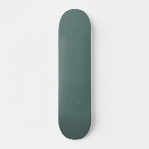 Solid Eucalyptus Green Colour Hex# 5B7570 Skateboard