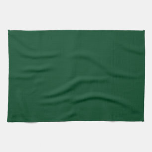 Solid Evergreen Green Kitchen Towel