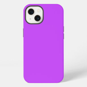 solid fluorescent bright neon purple iPhone 13 case