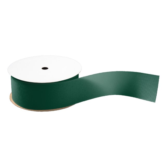 Solid Forest dark Green Grosgrain Ribbon (Spool)