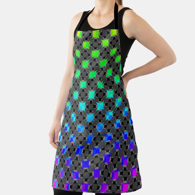 Solid Four Star Circle Cross by Kenneth Yoncich Apron (Insitu)