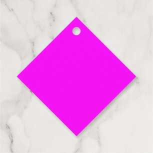 Solid Fuchsia Gift Tags in Diamond Shape
