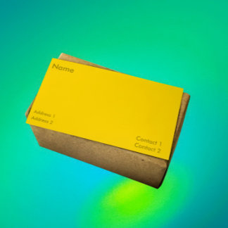 solid gold colour - modern business card