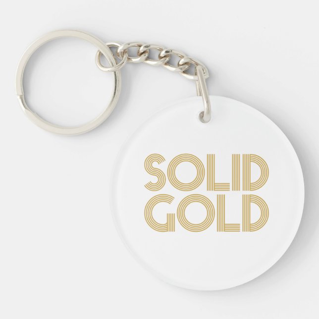 SOLID GOLD KEY RING (Front)