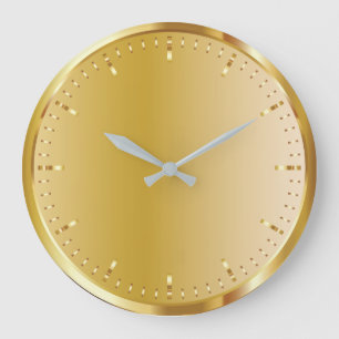 Solid Gold Large Clock