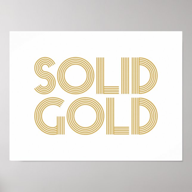 SOLID GOLD POSTER (Front)