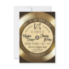 Solid Gold Vinyl Record Monogram Music Wedding