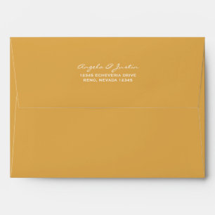 Solid Golden Honeycomb Envelope