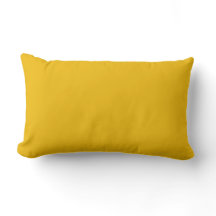 Solid Goldenrod Yellow Throw Pillow AH2023