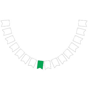 Solid Green Background  Bunting