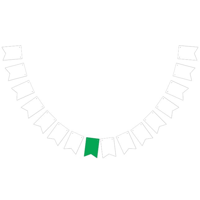 Solid Green Background  Bunting (All)