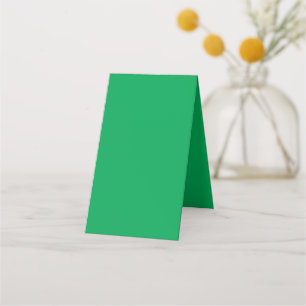 Solid Green Background Loyalty Card
