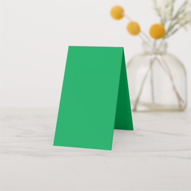 Solid Green Background  Loyalty Card (Back)