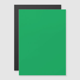 Solid Green Background Magnetic Invitation