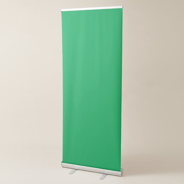 Solid Green Background  Retractable Banner (3/4)