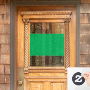 Solid Green Background Window Cling