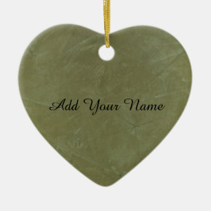 Solid Green Ceramic Tree Decoration