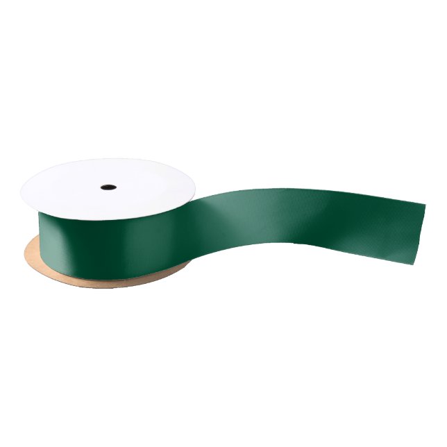 Solid Green Christmas Holiday Ribbon Satin Ribbon (Spool)