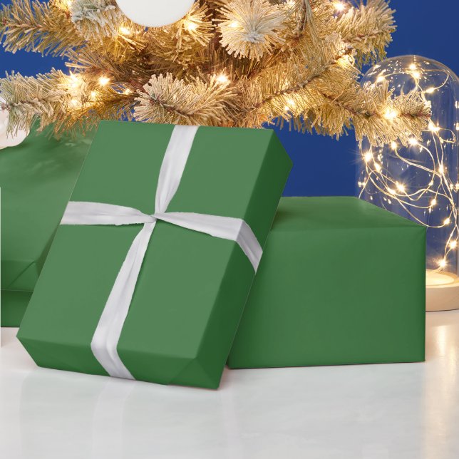 Solid Green Colour Wrapping Paper (Holidays)