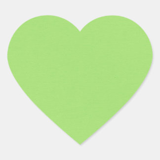 Solid Green Heart Sticker