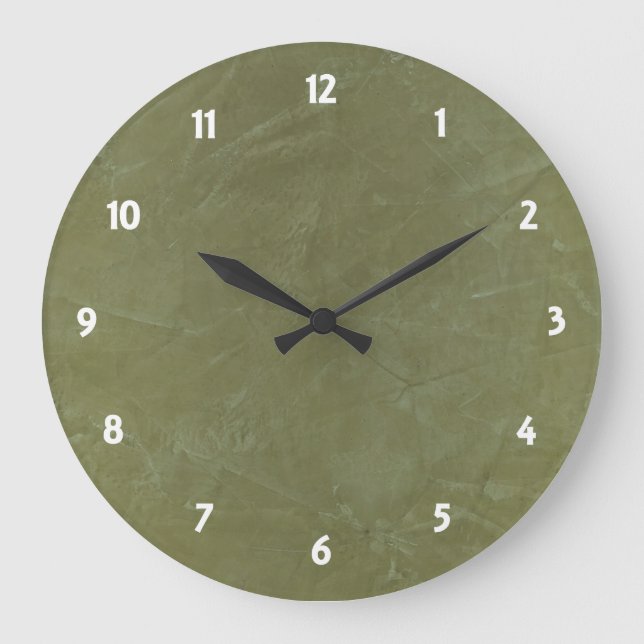 Solid Green Large Clock (Front)