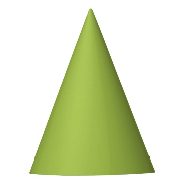 Solid Green Party Hat (Front)