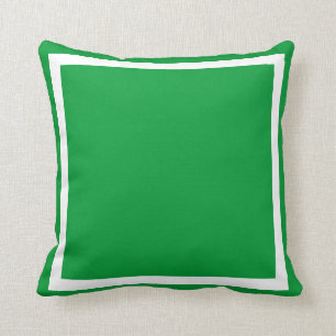 solid green plain pillow