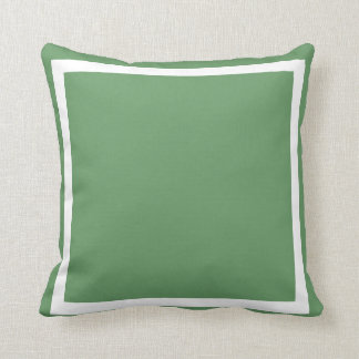 solid grey blue green plain pillow