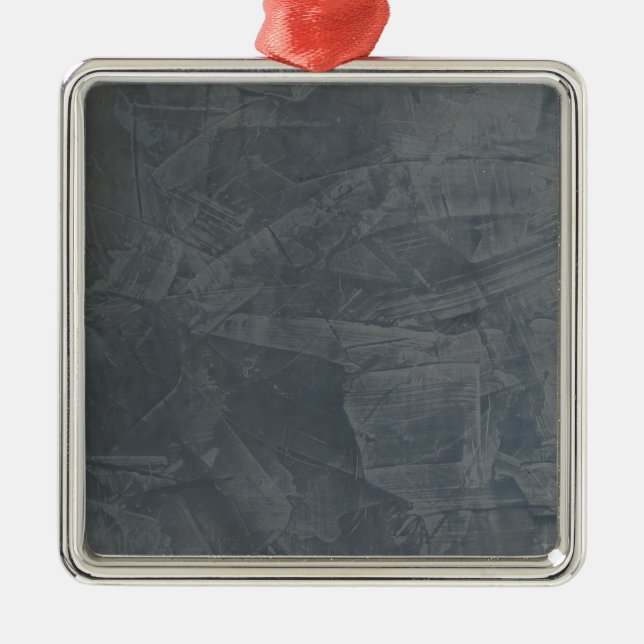 Solid Grey Metal Tree Decoration (Front)