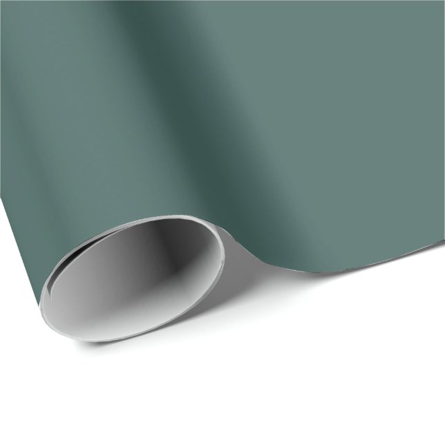 Solid grey turquoise wrapping paper (Roll Corner)