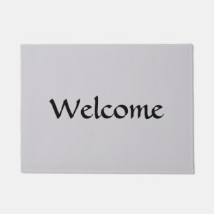 Solid Grey Welcome Doormat