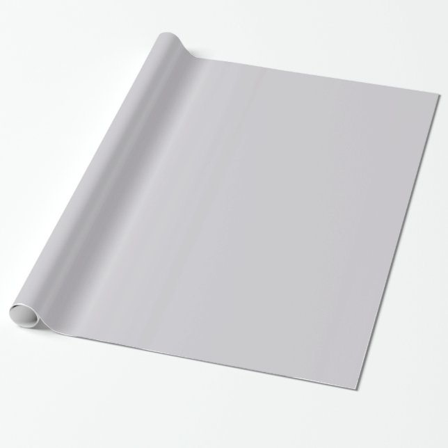 Solid Grey Wrapping Paper (Unrolled)