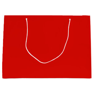 Solid Holly Red Large Gift Bag