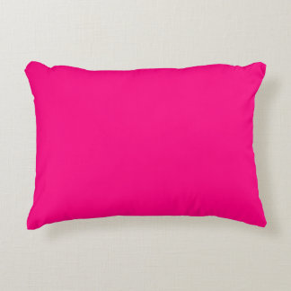 Solid Hot Pink Accent Pillow