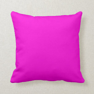 Solid Hot Pink Background Cushion